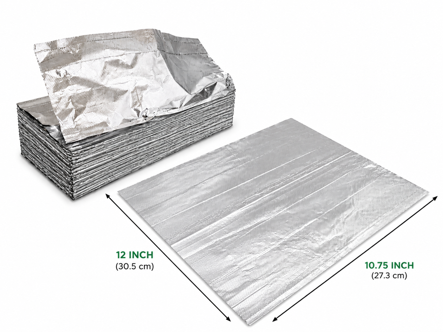 Aluminum Foil Sheets (12 mic) 6 X 500 Sheets / Box