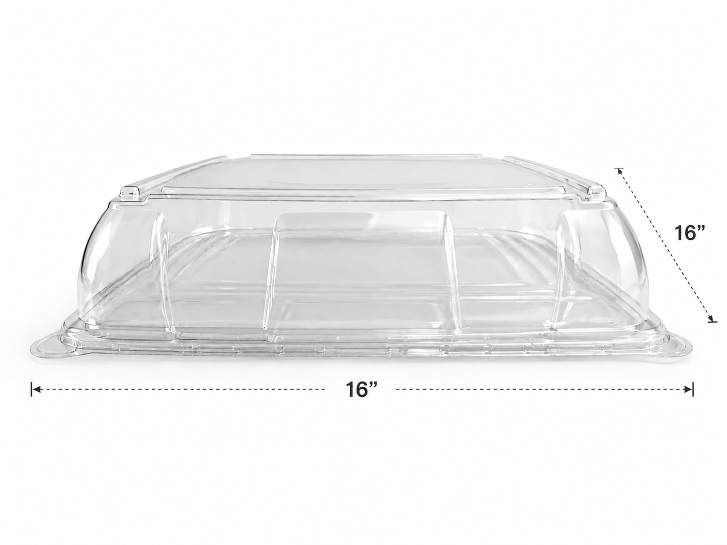 Eco-Friendly Catering Tray with Clear PET Dome Lid 25/ Box