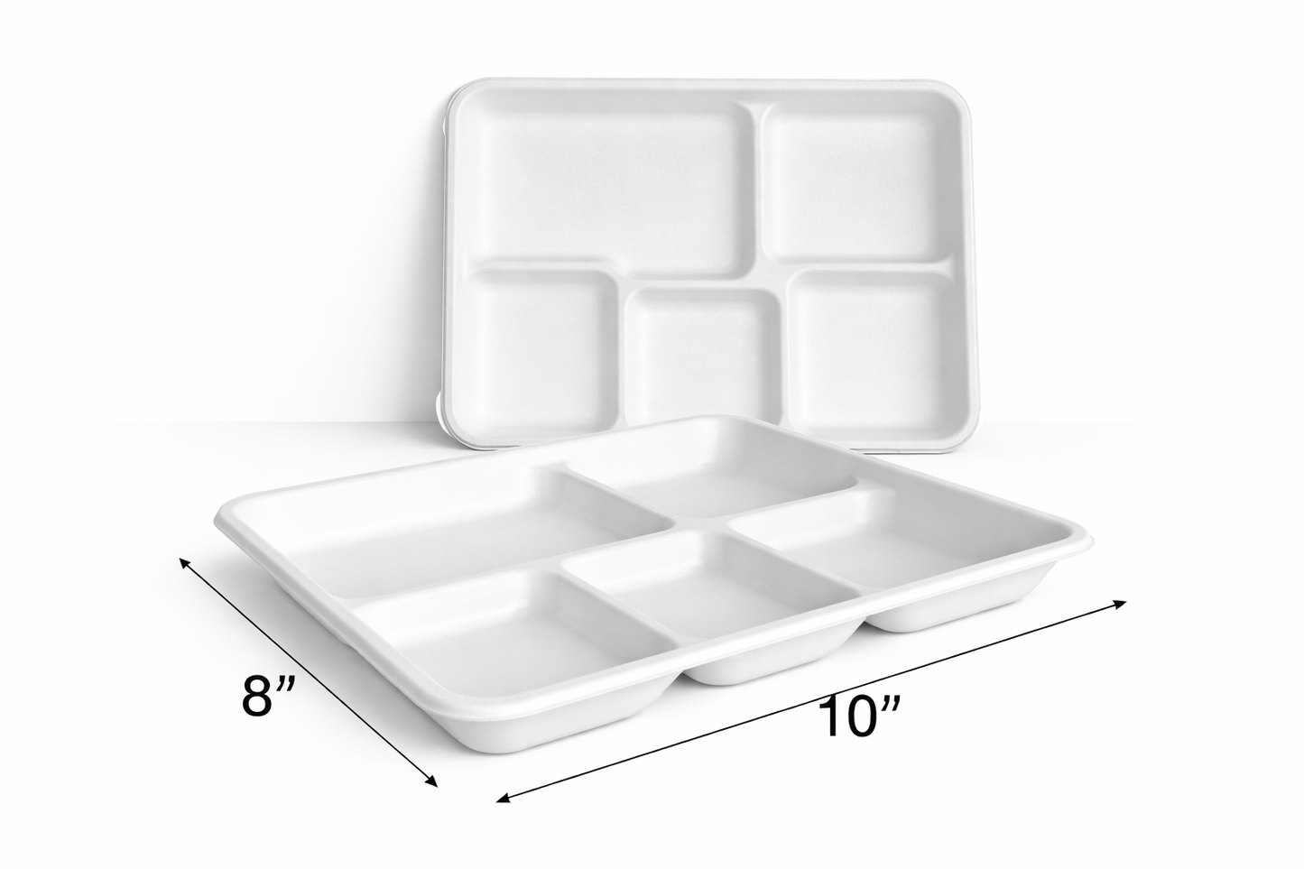 Compostable Dinar Plate Bagasse PFAS FREE