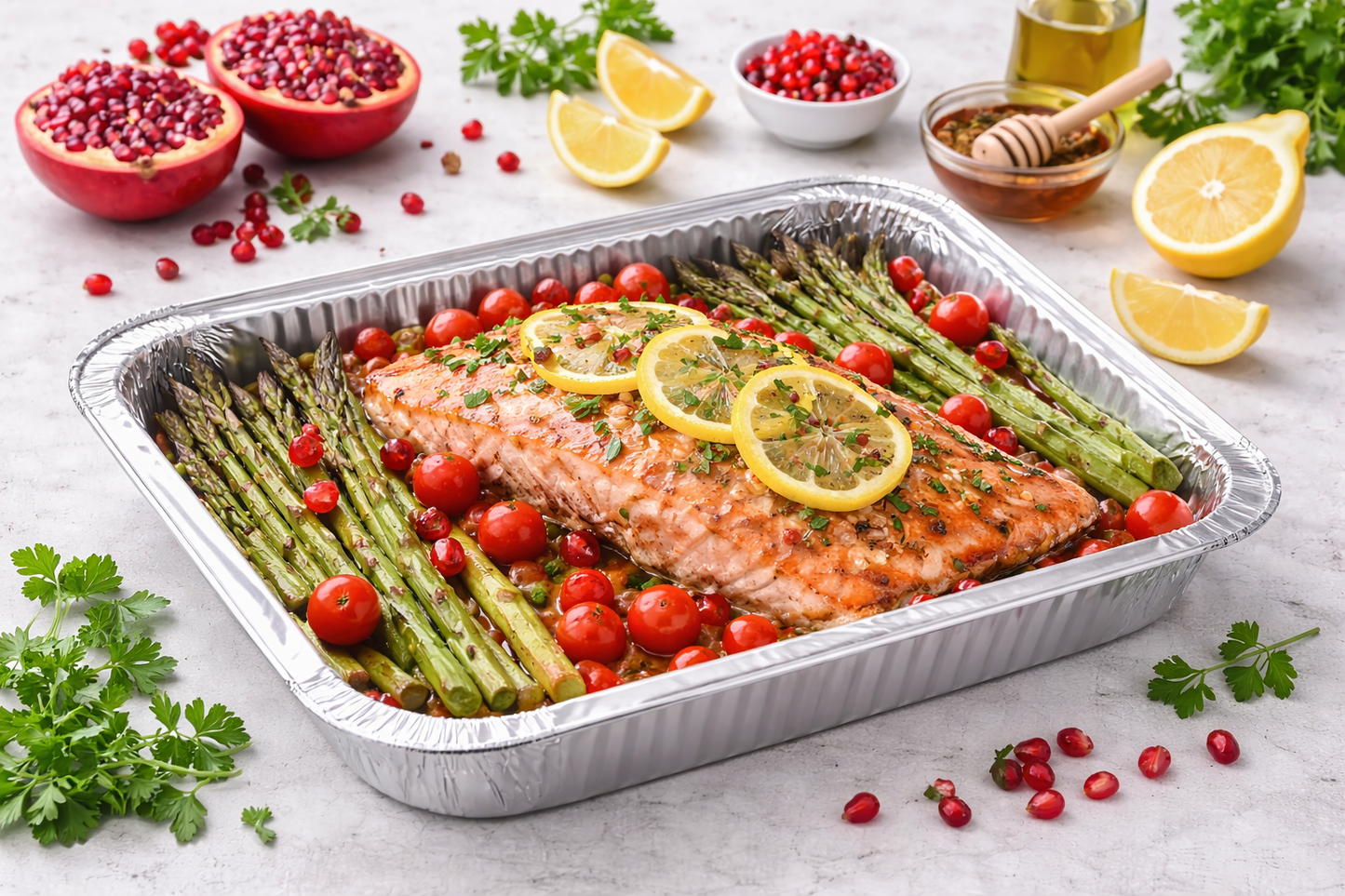 Half Size Aluminum Foil Container 100/box