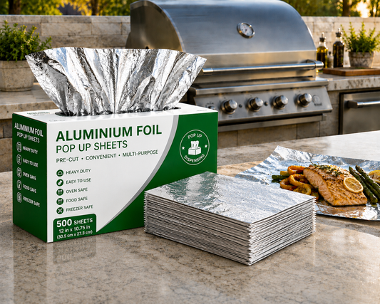 Aluminum Foil Sheets (12 mic) 6 X 500 Sheets / Box