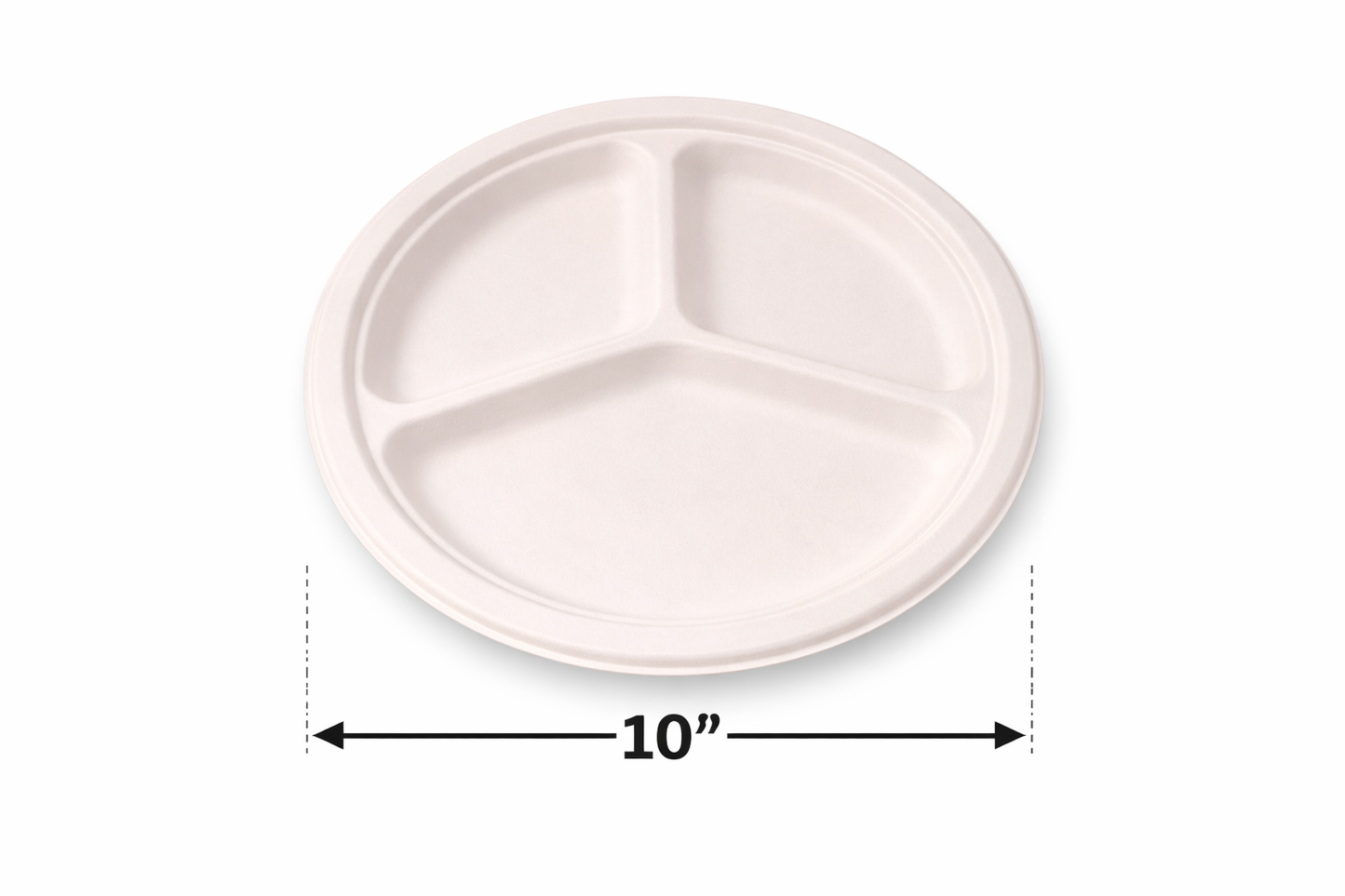 Compostable Dinar  Plate Bagasse PFAS FREE