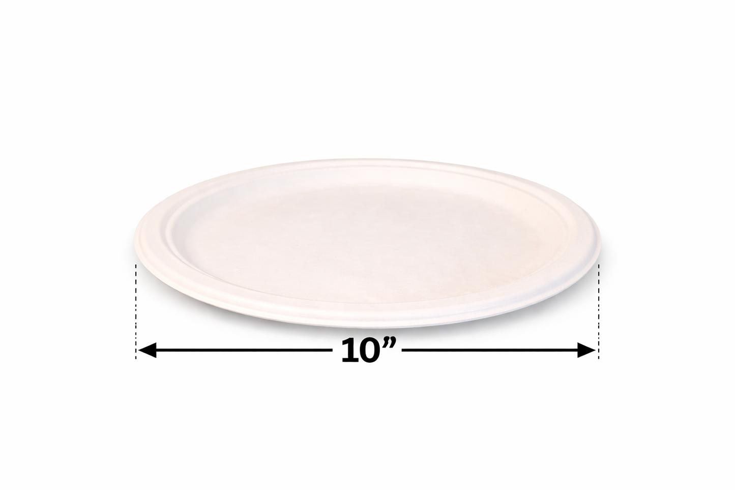 Compostable Dinar  Plate Bagasse PFAS FREE