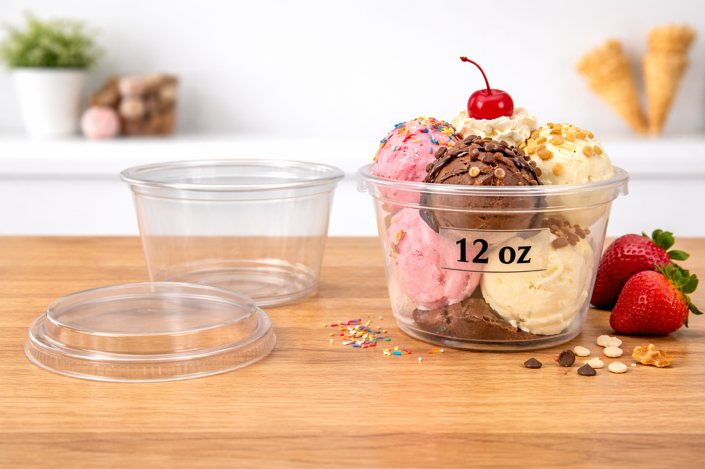 Clear Plastic Deli Container 500/box
