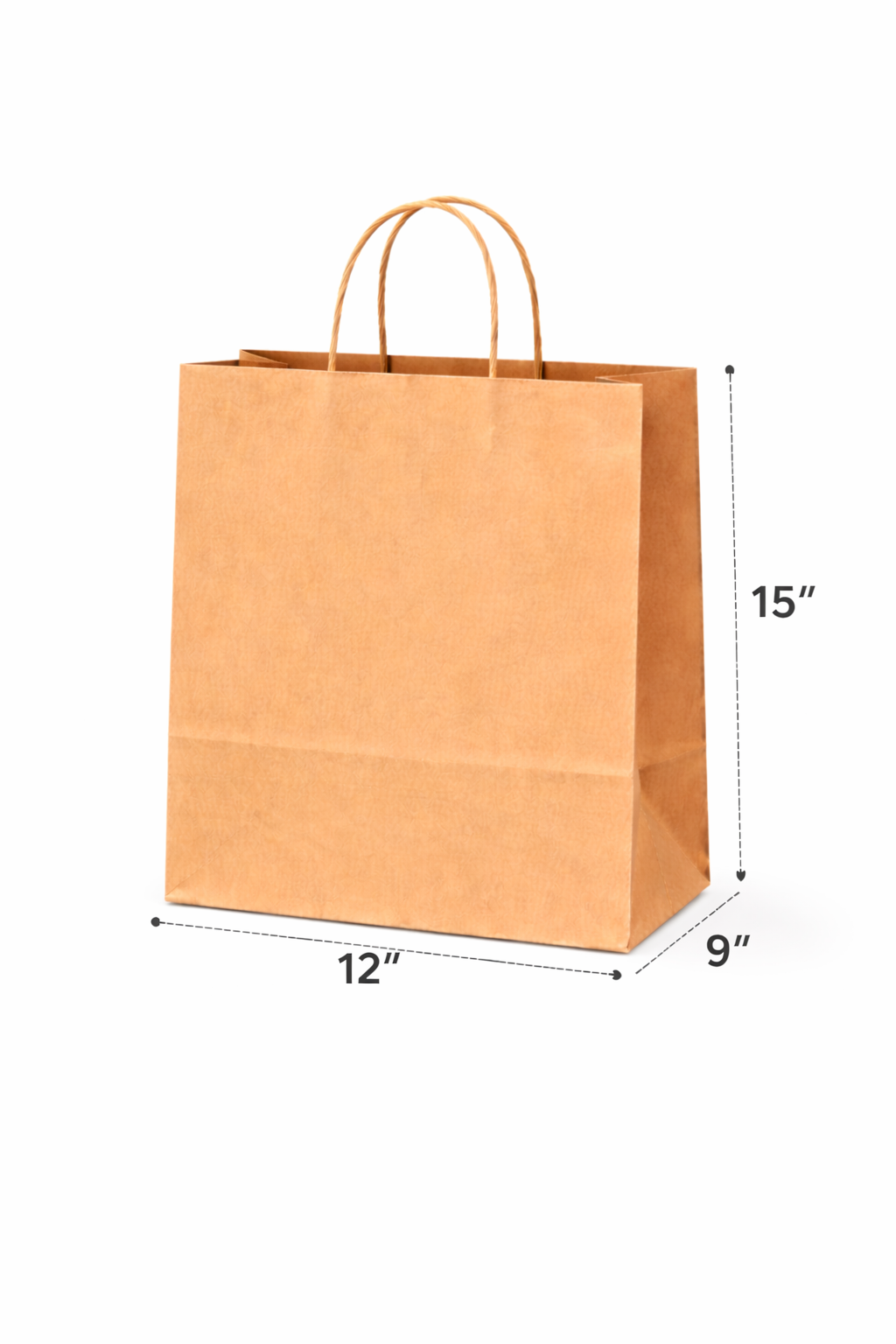 Kraft Paper Bag With Twist Handle