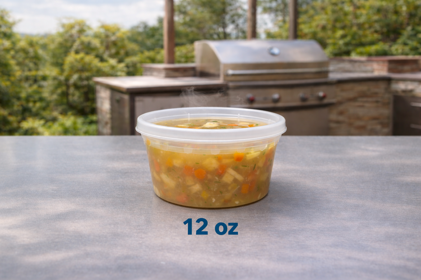 Plastic Food Container With Lid (SOUP CUP) 240/Box