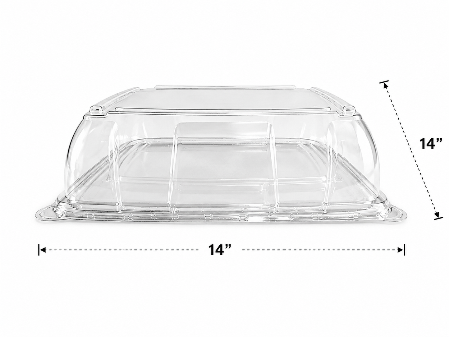 Eco-Friendly Catering Tray with Clear PET Dome Lid 25/ Box