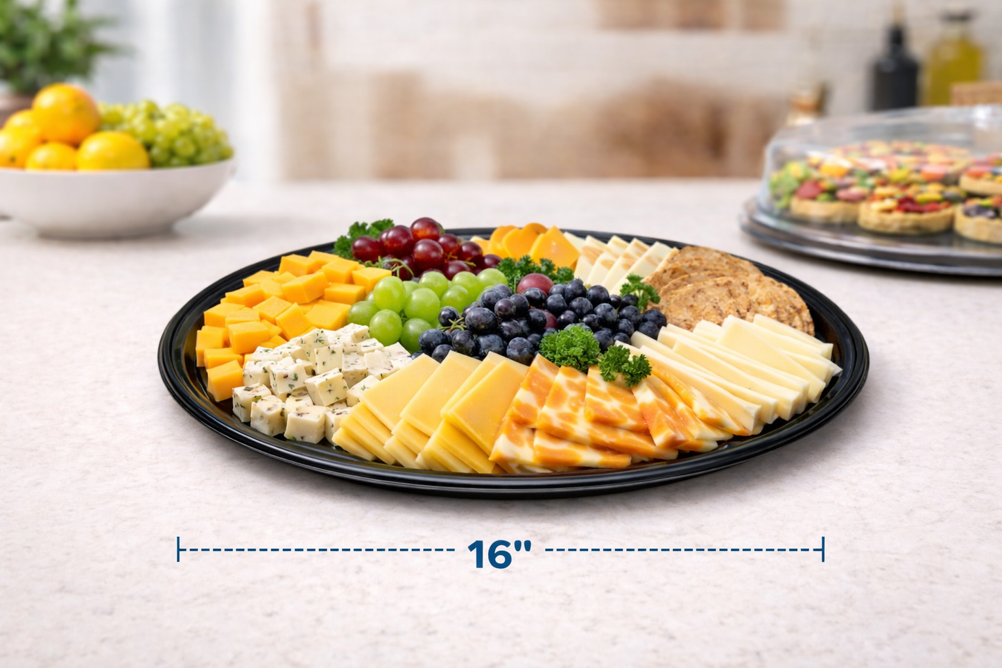 Round Catering Tray With Clear Lid (25/Box)