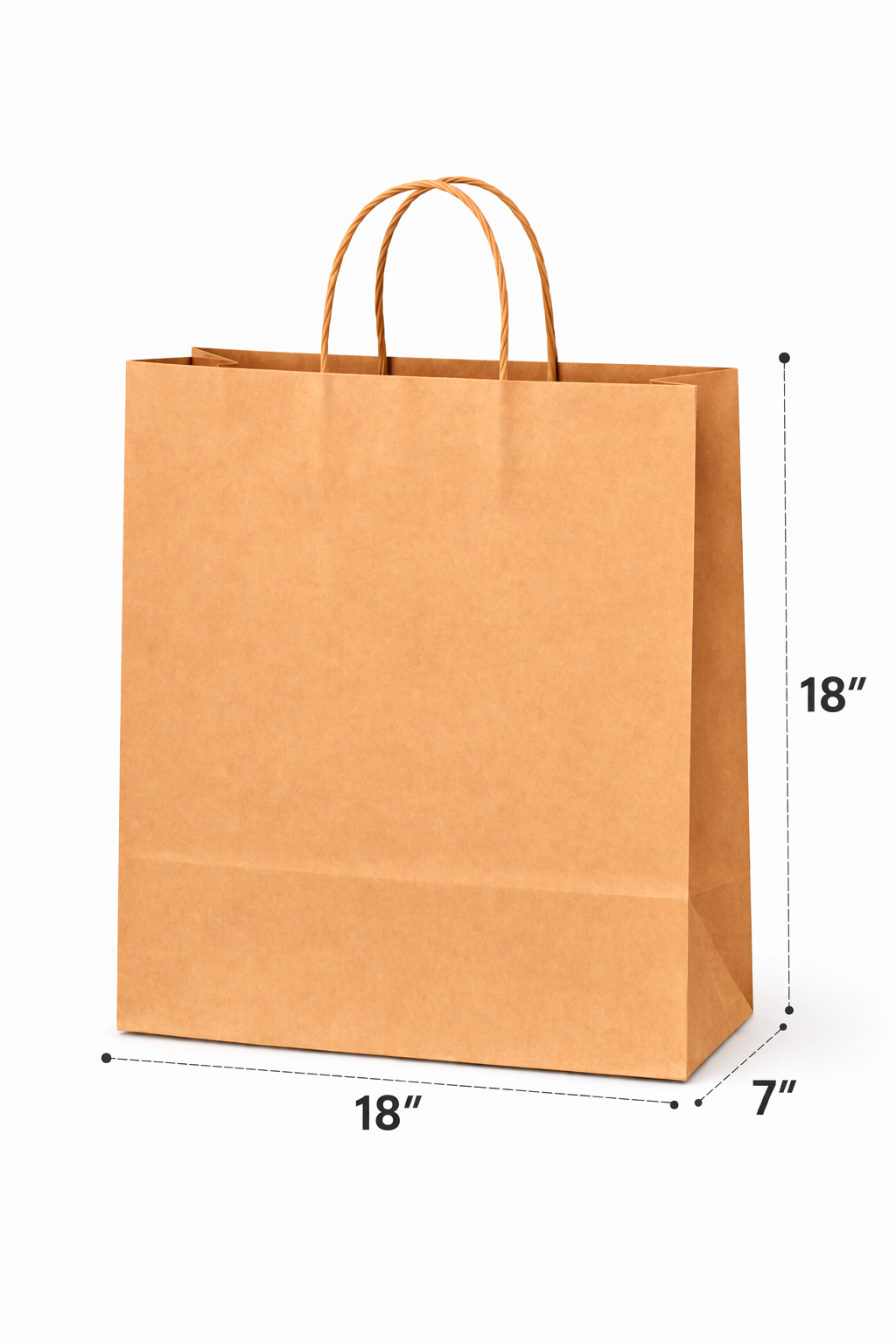 Kraft Paper Bag With Twist Handle