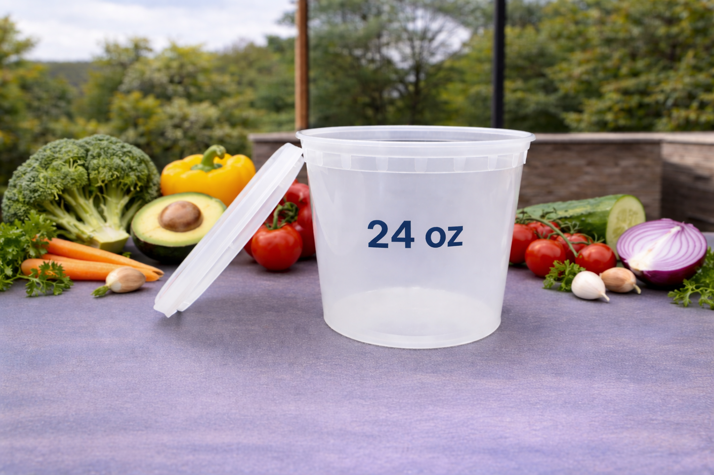 Plastic Food Container With Lid (SOUP CUP) 240/Box