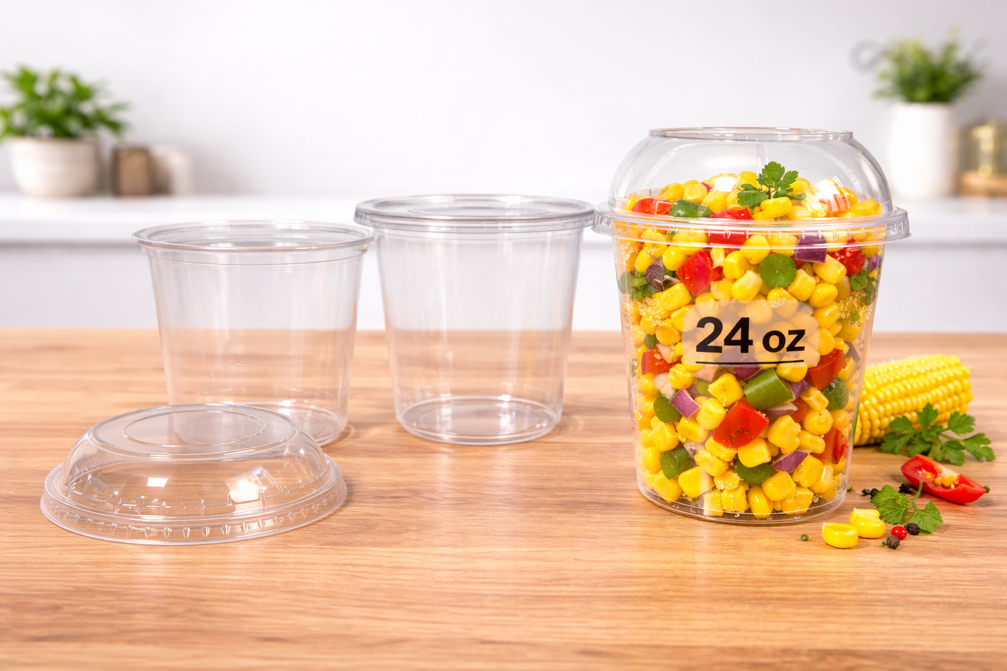 Clear Plastic Deli Container 500/box