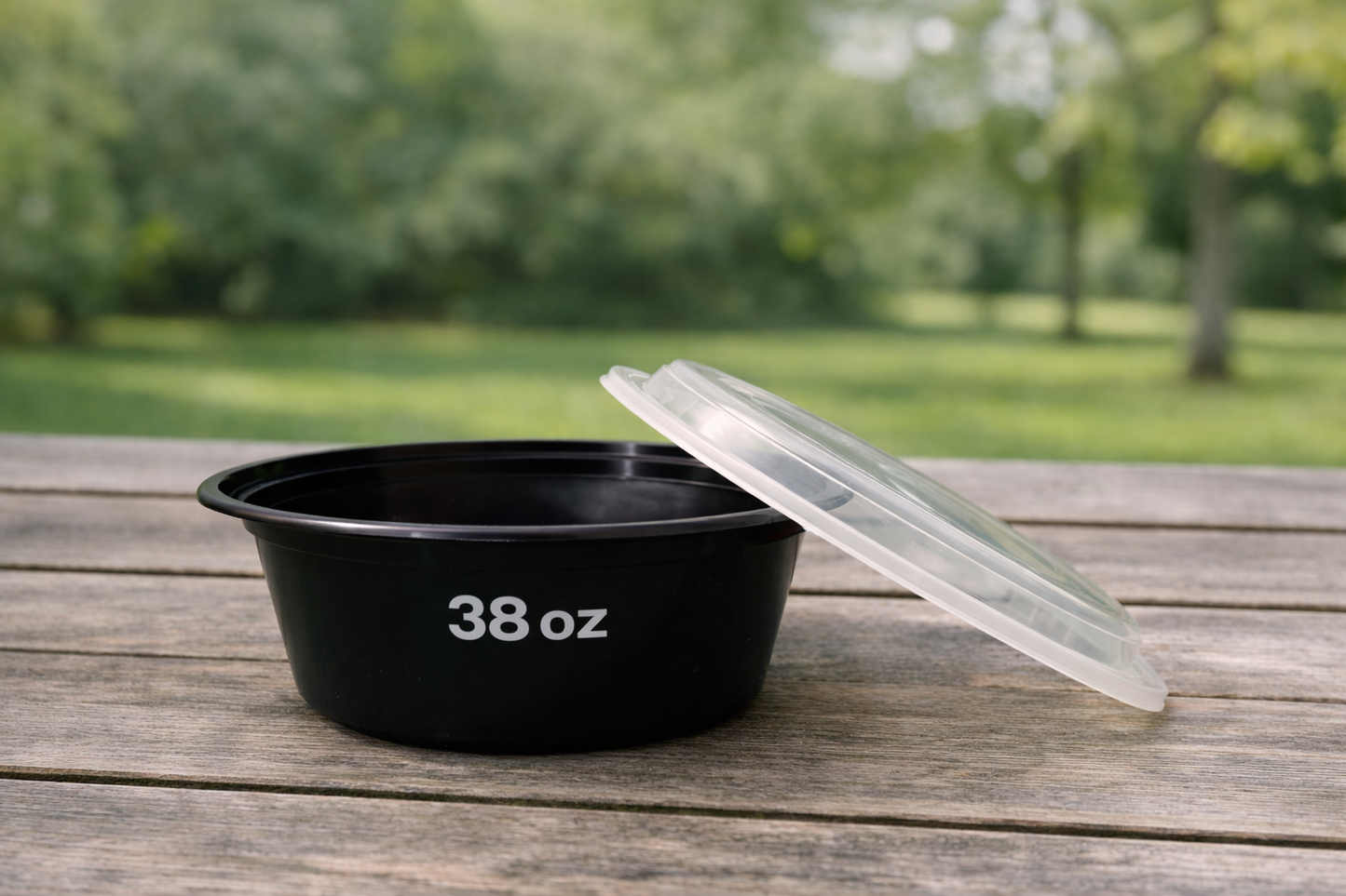 Round Plastic Food Container With Lid 150 Sets/Box