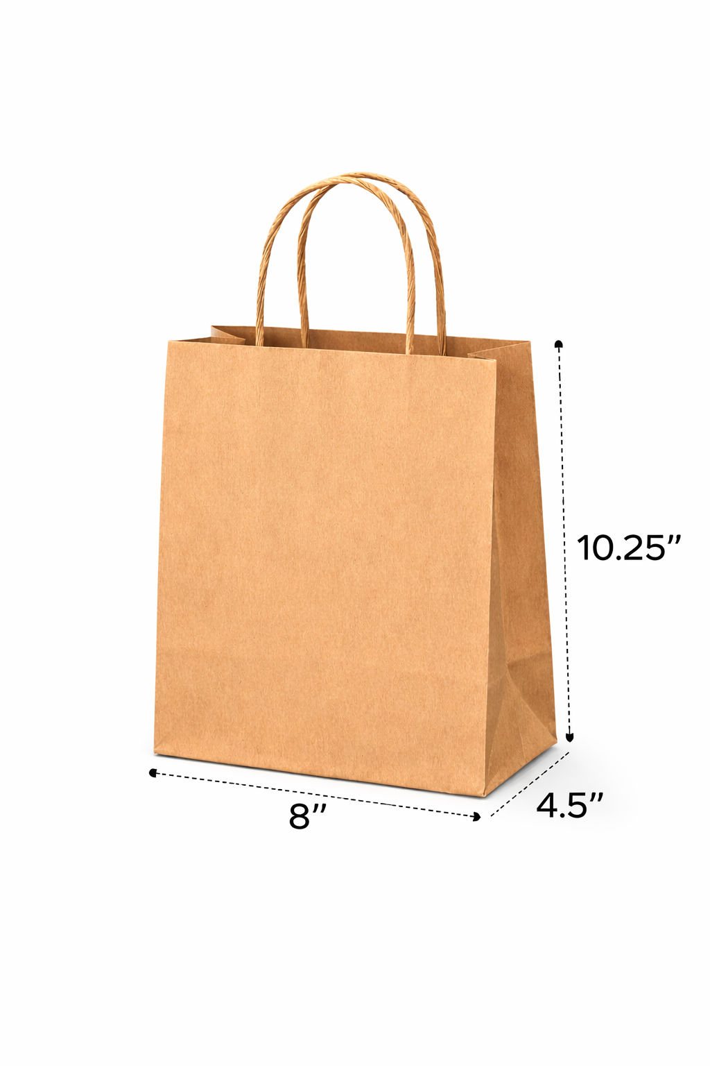 Kraft Paper Bag With Twist Handle