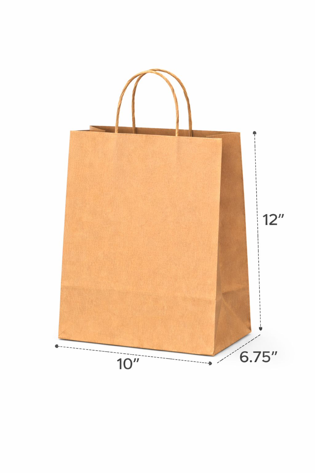 Kraft Paper Bag With Twist Handle