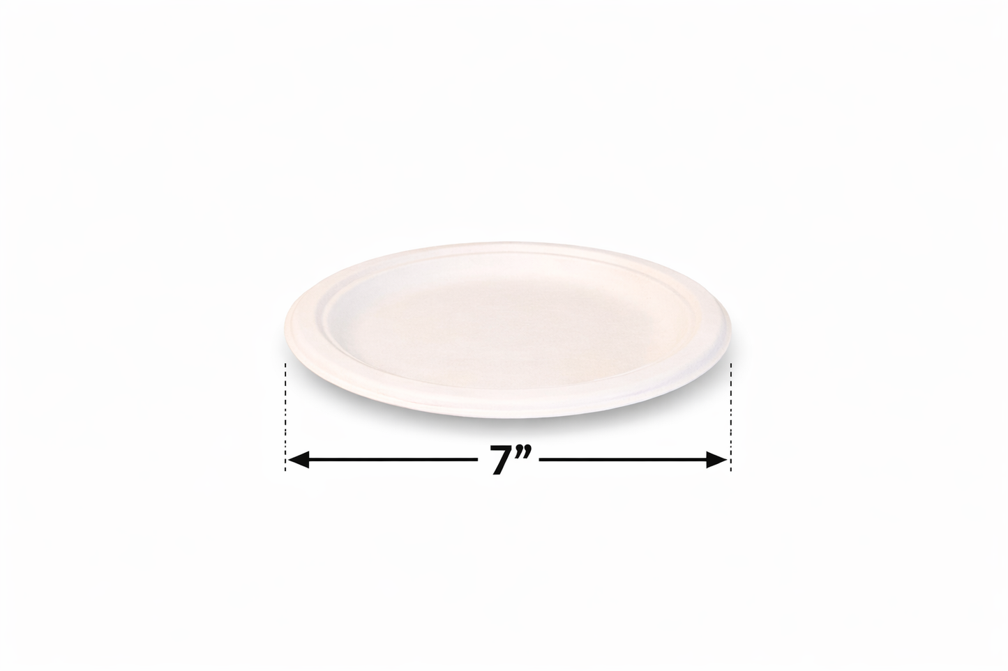 Compostable Dinar  Plate Bagasse PFAS FREE