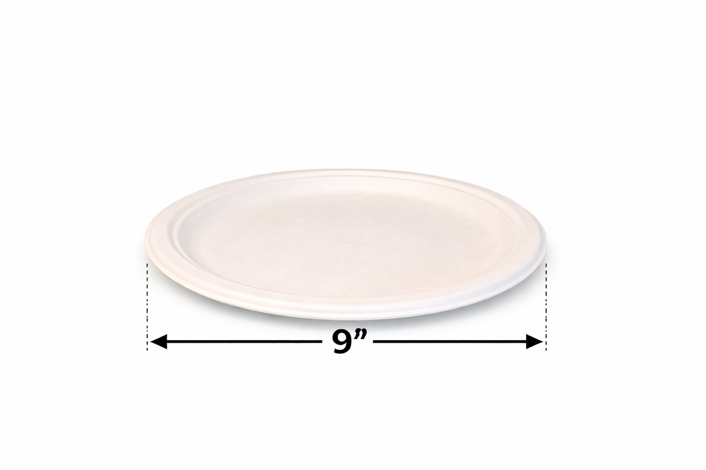 Compostable Dinar  Plate Bagasse PFAS FREE