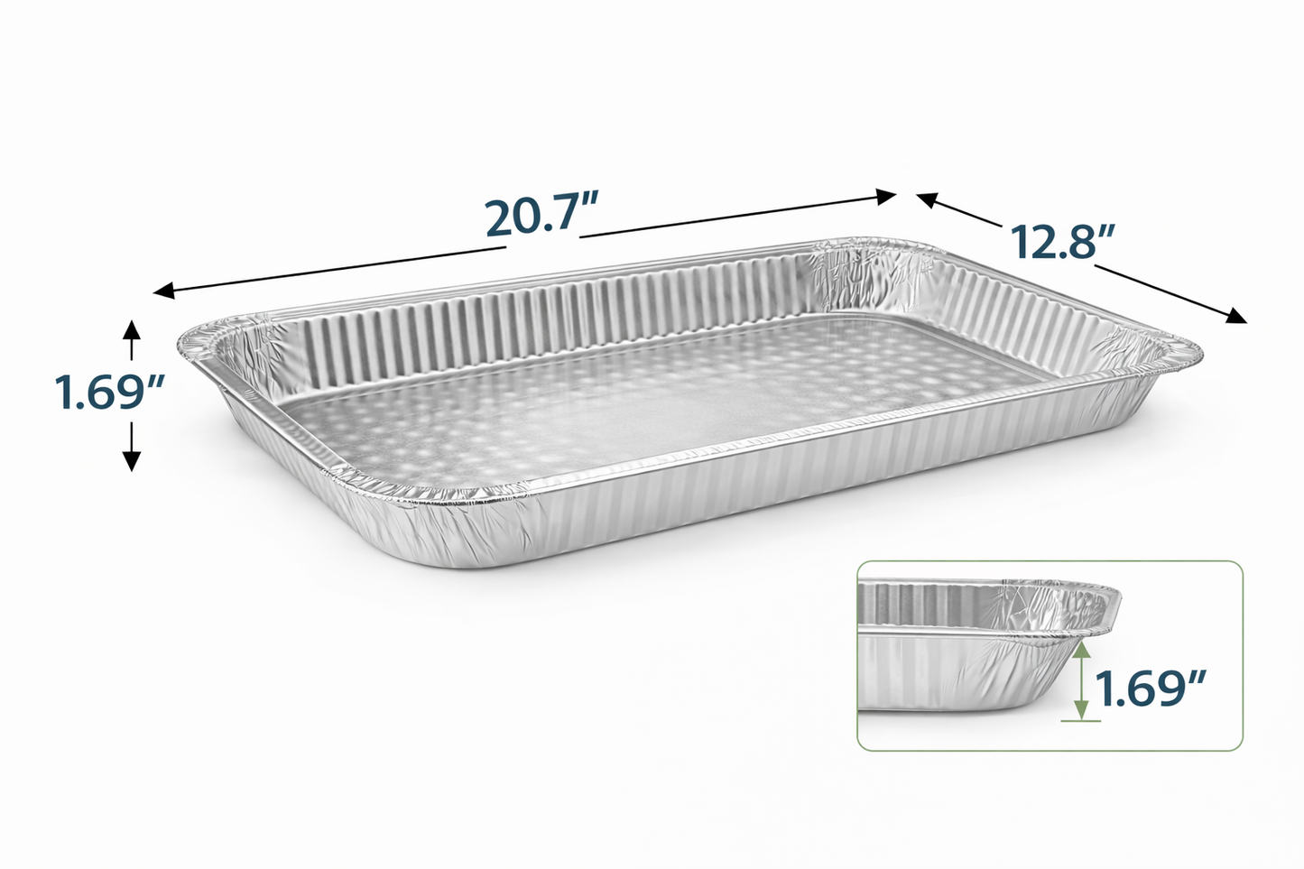 Full Size Aluminum Foil Container 50/box