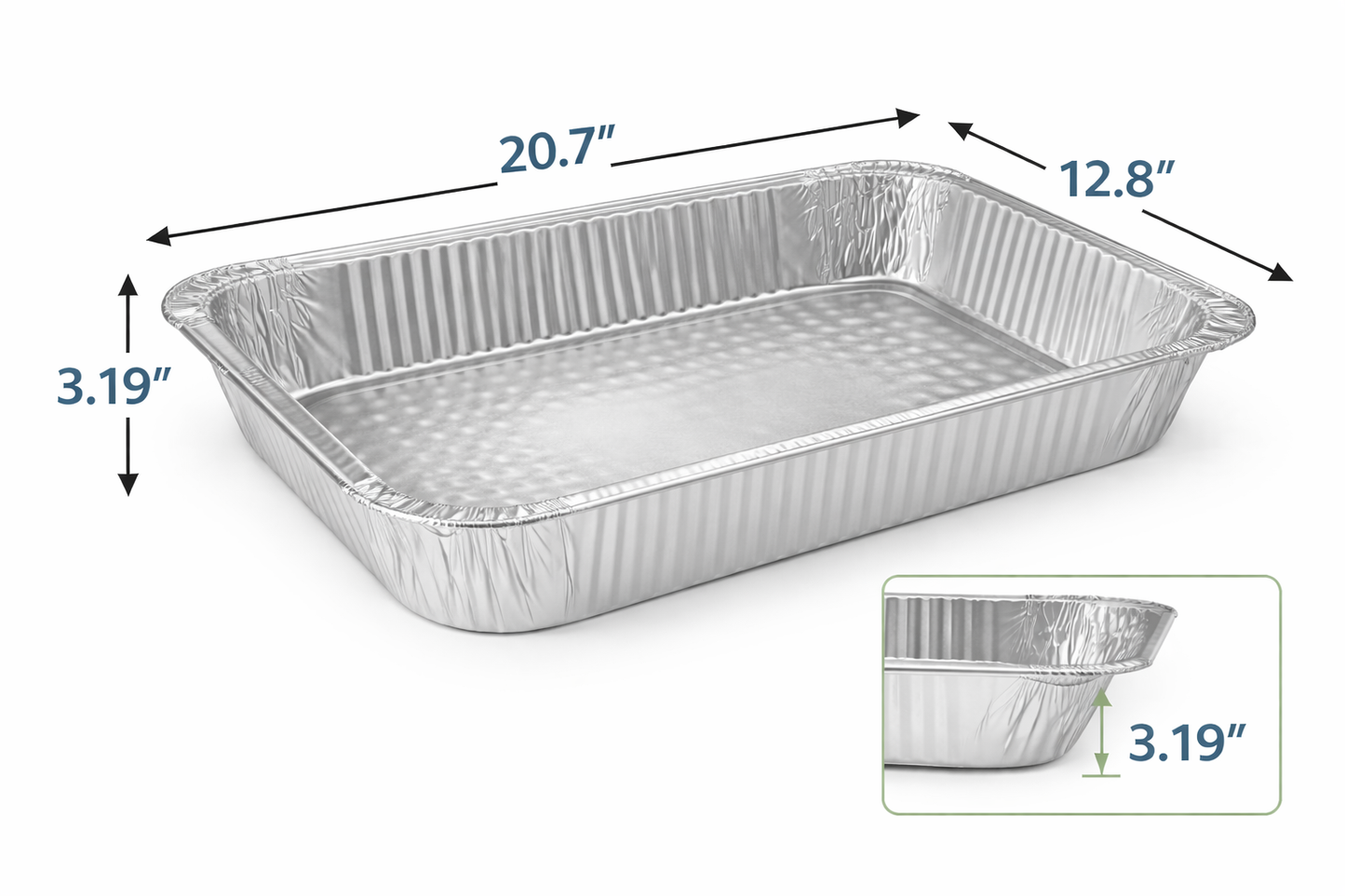Full Size Aluminum Foil Container 50/box