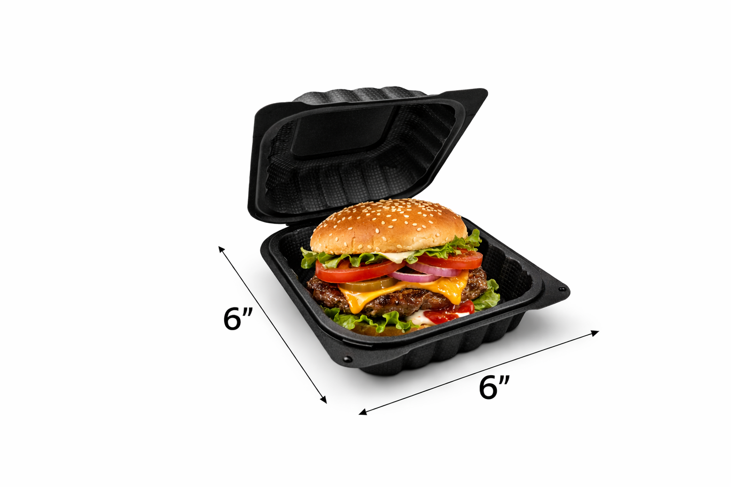 Hinged To-Go Containers