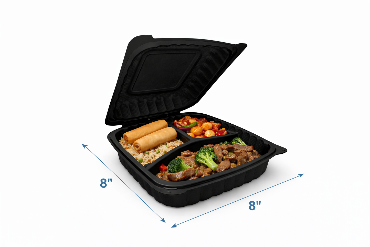 Hinged To-Go Containers