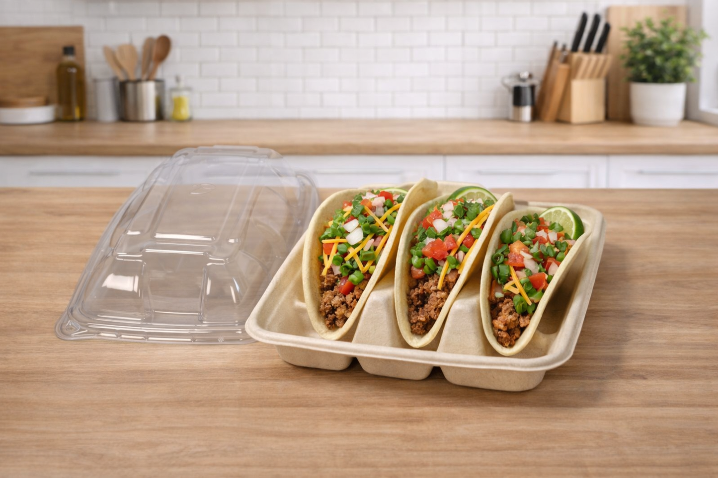 Eco- Friendly Compostable Bagasse Trays
