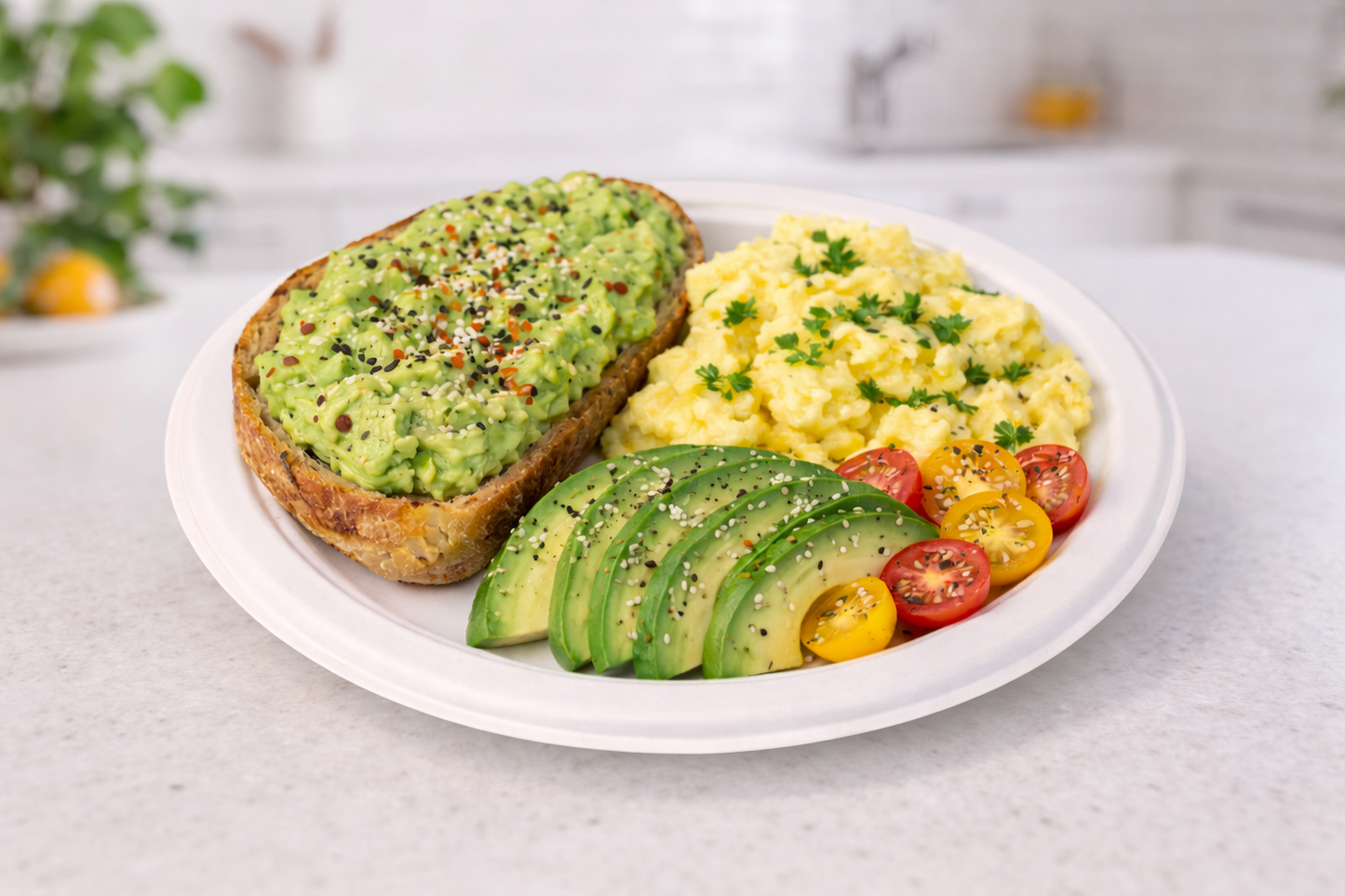Compostable Dinar  Plate Bagasse PFAS FREE