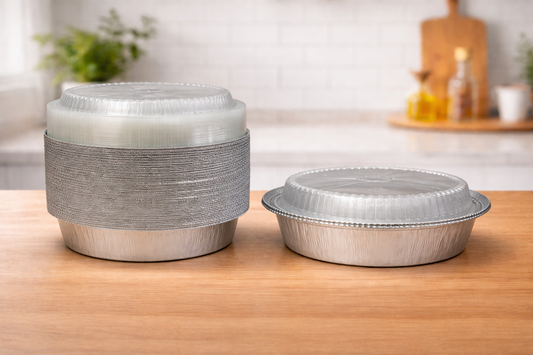 Plastic Clear Dome Lids for Round Aluminium Foil Container 500/Box