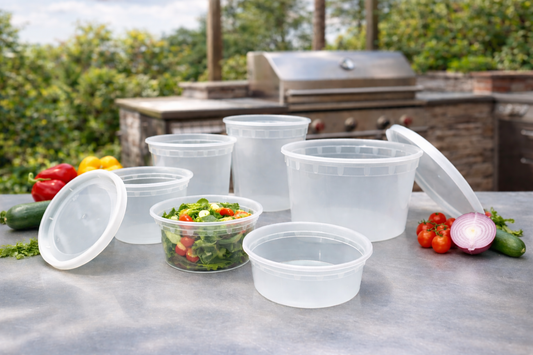 Plastic Food Container With Lid (SOUP CUP) 240/Box